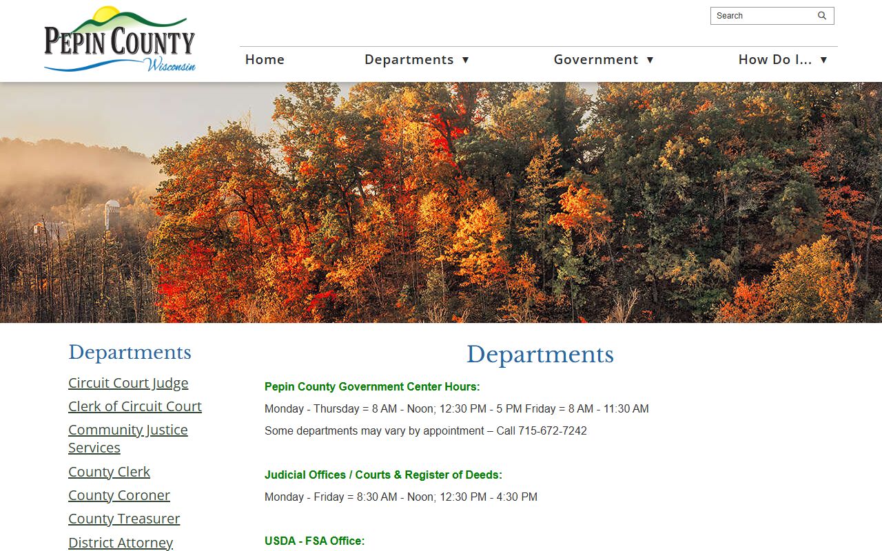 Pepin County divorce decree at the Register of Deeds office